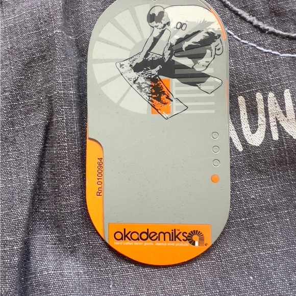 NWT Y2K Akademiks Jeans Gray 36x34 Baggy Hip Hop Wide Leg Y2K 🔥🔥 (D4) - Picture 6 of 15